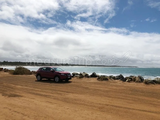 [野生のカンガルーがいる世界一のビーチを目指して！西オーストラリア・ロングドライブ旅行記68] HOPETOUN（ホープタウン）の海をもう一度