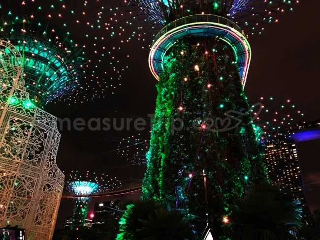 [ボイジャー・オブ・ザ・シーズで行く東南アジア・クルーズ旅行記87] ガーデン・バイ・ザ・ベイ・クリスマスワンダーランドのライトショー
