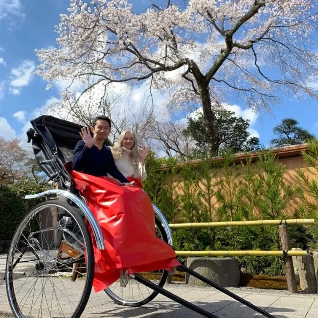 えびす屋さんの人力車で京都・嵐山観光＆京都の四季を満喫！【京都観光】