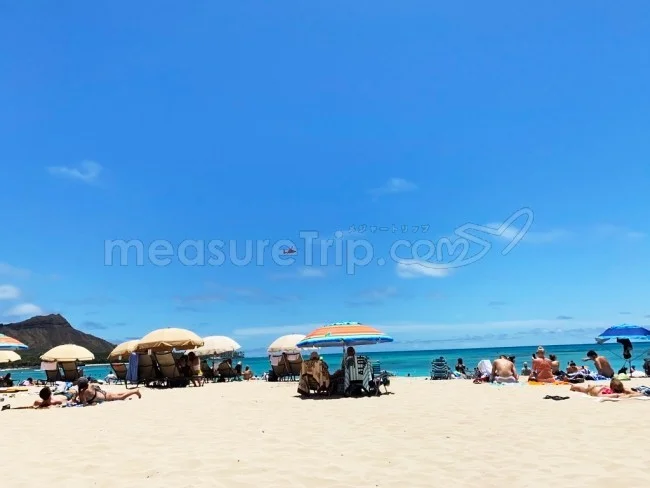 ロイヤルハワイアンホテル宿泊者限定!ワイキキビーチのピンクパラソル