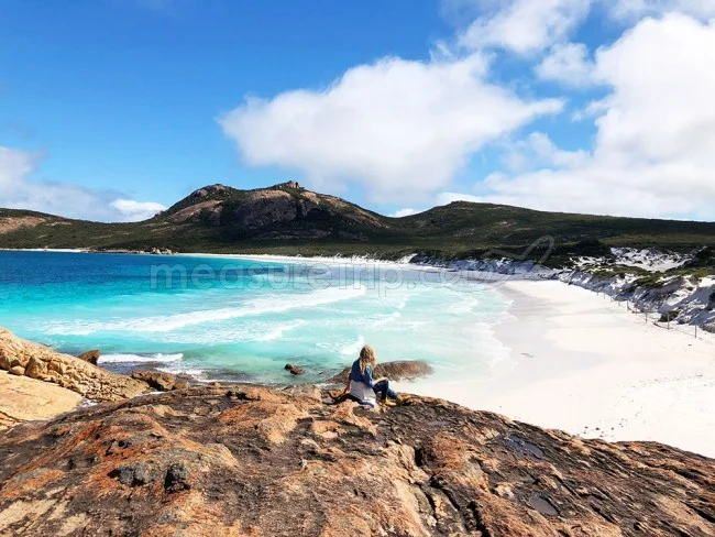[野生のカンガルーがいる世界一のビーチを目指して！西オーストラリア・ロングドライブ旅行記91] Thistle Cove シスルコーブ（シスル湾）の絶景ビーチ