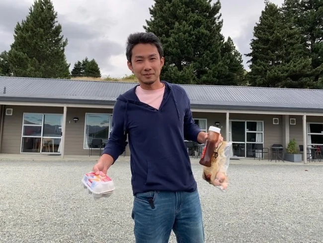 [年末年始のニュージーランド・テカポ湖に世界一の星空を見に行く旅行記63] BBQでサンドイッチに挑戦