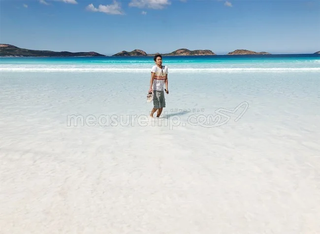 [野生のカンガルーがいる世界一のビーチを目指して！西オーストラリア・ロングドライブ旅行記102] ラッキーベイ・ビーチのアメージングな美しさを心に刻んで