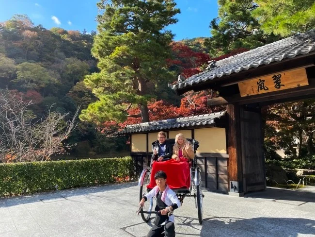 【人力車 観光】時間がない人におすすめ！人力車で嵐山の名所を観光【京都観光】