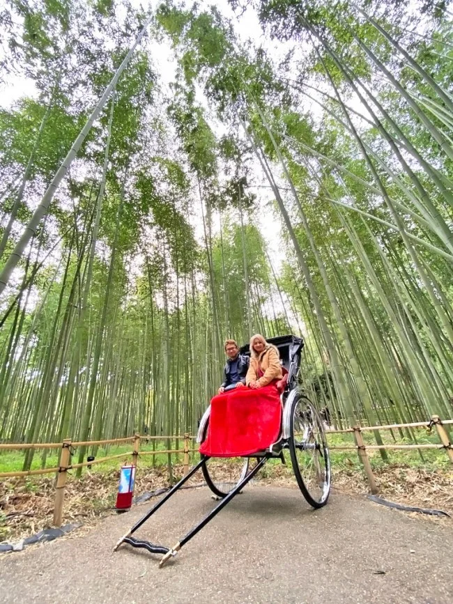 【人力車 観光】時間がない人におすすめ！人力車で嵐山の名所を観光【京都観光】
