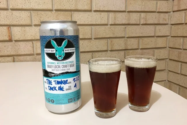 [野生のカンガルーがいる世界一のビーチを目指して！西オーストラリア・ロングドライブ旅行記109] ラッキーベイブリューイングのビールでお疲れビールと晩ごはん♪