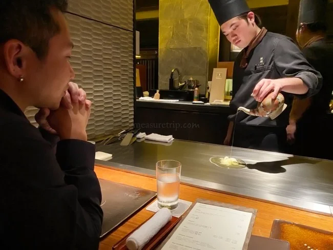 リッツカールトン沖縄 鉄板焼きレストラン「喜瀬」ディナー