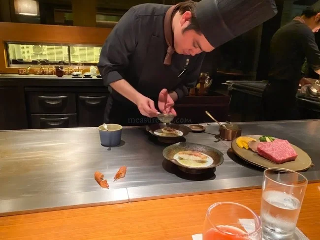 リッツカールトン沖縄 鉄板焼きレストラン「喜瀬」ディナー