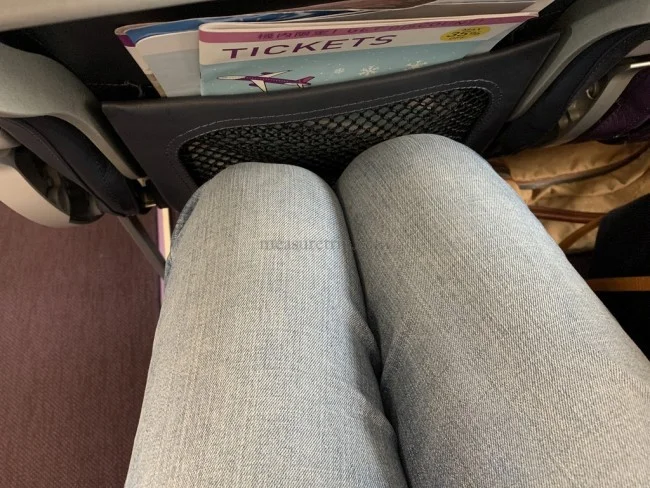 [新型コロナもう大変！冬のリッツカールトン沖縄旅行記5] ピーチの機内は狭い・・・そして中年夫婦は浮いてる気がする（汗）