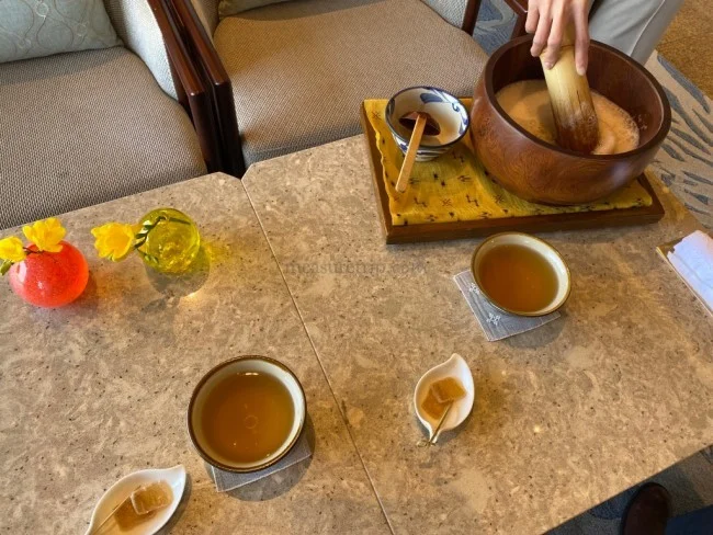 [新型コロナもう大変！冬のリッツカールトン沖縄旅行記24] 沖縄の伝統「ぶくぶく茶」体験。ブクブクって何？