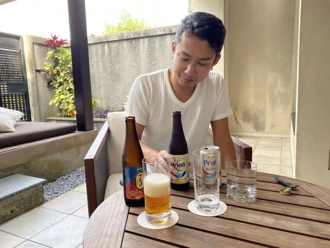[新型コロナもう大変！冬のリッツカールトン沖縄旅行記26] オリオンビールの飲み比べ。ホントに味違うのかな？