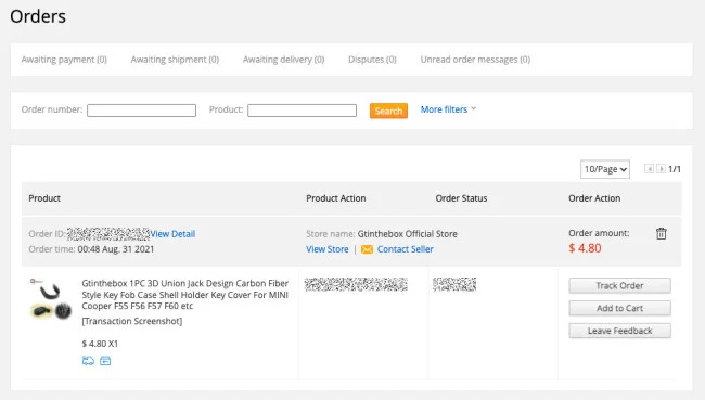 【Aliexpress】アリエクスプレスで購入したら商品が届かない？試してみた！