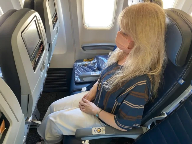 [コロナ後初海外旅行！夏休みグアム旅行記10] 初めてのユナイテッド航空 UA150便（関空→グアム）に搭乗！