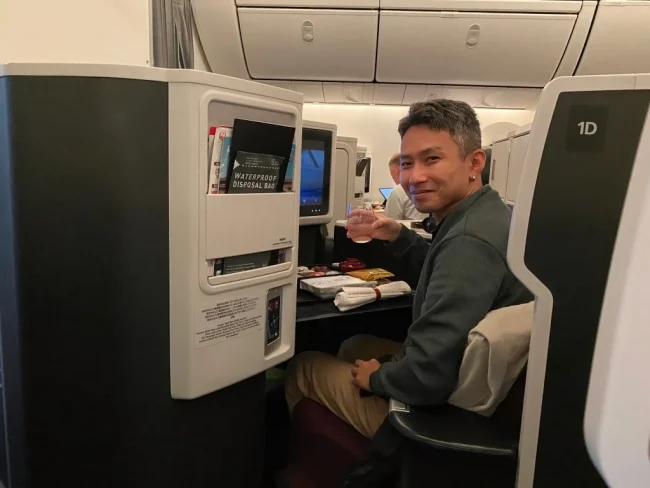 【JALハワイ コロナ後】B789 ビジネスクラス JL74 羽田→ハワイ・ホノルル の機内の様子と機内食 JAL SKY SUITE Ⅲ【飛行機の搭乗記】