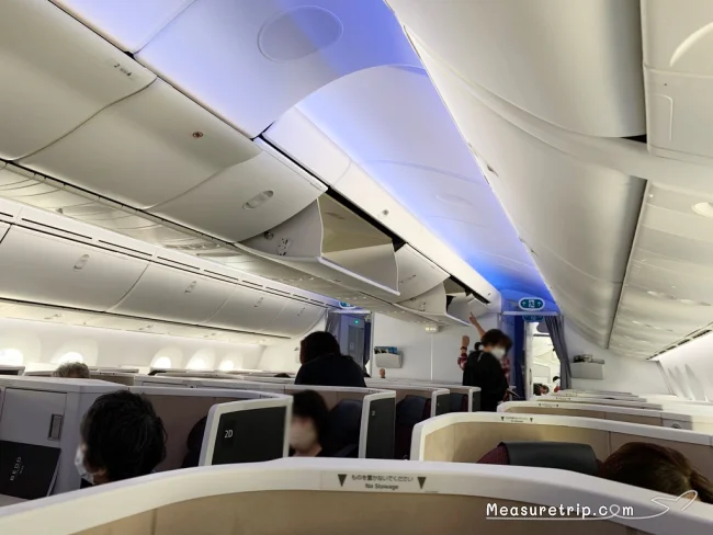 【JALハワイ コロナ後】B789 ビジネスクラス JL73 ハワイ・ホノルル→東京・羽田 の機内の様子と機内食 JAL SKY SUITE Ⅲ【飛行機の搭乗記】