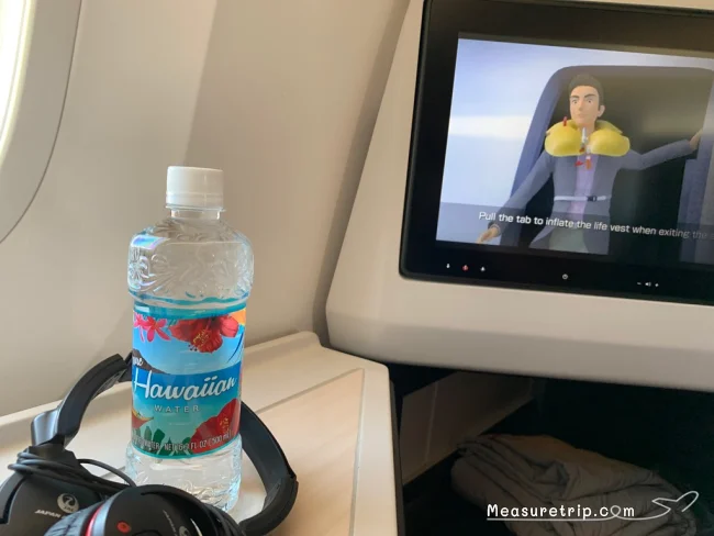 【JALハワイ コロナ後】B789 ビジネスクラス JL73 ハワイ・ホノルル→東京・羽田 の機内の様子と機内食 JAL SKY SUITE Ⅲ【飛行機の搭乗記】