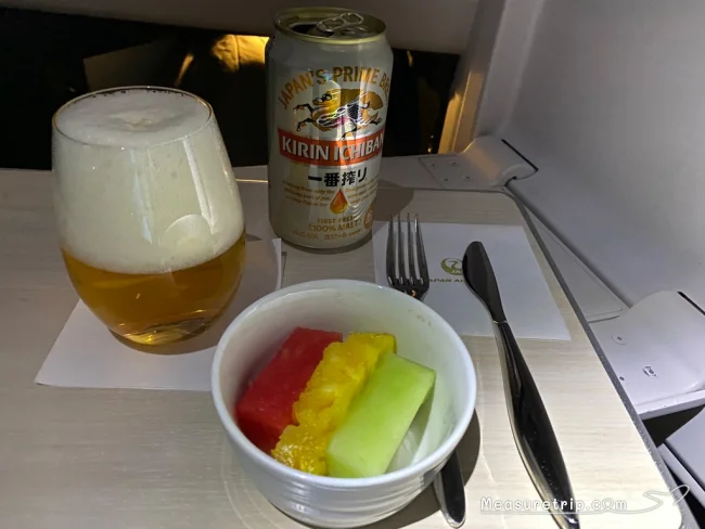 【JALハワイ コロナ後】B789 ビジネスクラス JL73 ハワイ・ホノルル→東京・羽田 の機内の様子と機内食 JAL SKY SUITE Ⅲ【飛行機の搭乗記】