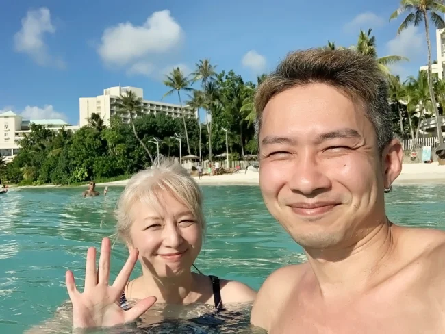 [コロナ後初海外旅行！夏休みグアム旅行記30] ウェスティンリゾート・グアムのビーチで遊ぶ