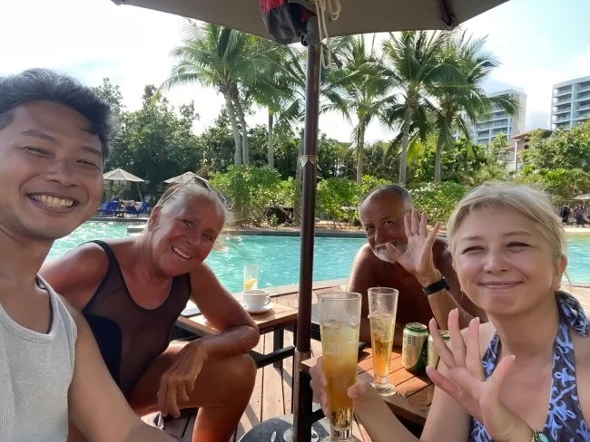 [台湾とタイを巡るマリオット・ボンヴォイ旅行記72] ラヨーン3ヶ月滞在の猛者と盛り上がる