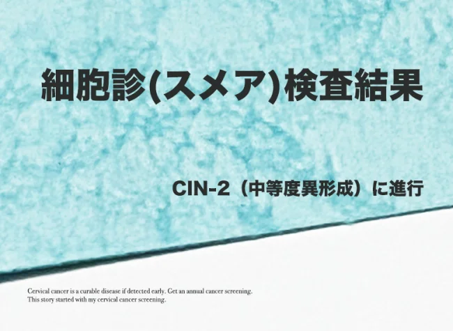 【高度異形成体験談03】CIN-1(軽度異形成)からCIN-2(中等度異形成)までの進行速度は?【子宮頸がん検査】