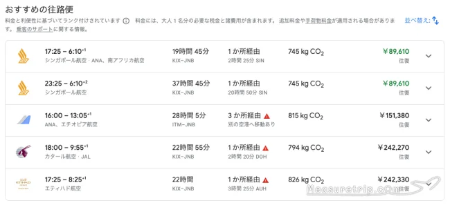 【緊急！格安航空券情報】アフリカまで往復コミコミ9万円で行ける！【ブラックフライデーセール】