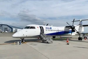 ANA国内線 ボンバルディア プロペラ機 DHC8-Q400 宮崎→伊丹 / 搭乗記