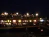 A romantic restaurant floating in the river of Hoi An， Vietnam Floating Boat