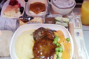 6日目・エミレーツ航空EK-098便の機内の様子と機内食
