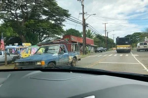 [ハワイ最後の楽園「モロカイ島」旅行記89] よし！ノースショアのハレイワタウンに行ってみよう！