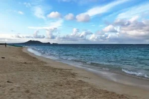 [憧れのラニカイビーチに泊まるハワイ旅行記67] 夕暮れ時のラニカイビーチを訪問。
