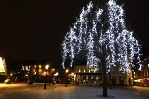 スウェーデン・マルメのクリスマスど真ん中の町中の様子。