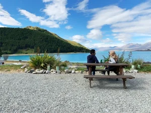 [年末年始のニュージーランド・テカポ湖に世界一の星空を見に行く旅行記62] のんびり過ごす元旦のニュージーランド・テカポ湖