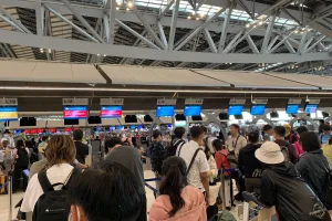 スワンナプーム国際空港にはとんでもない人の数