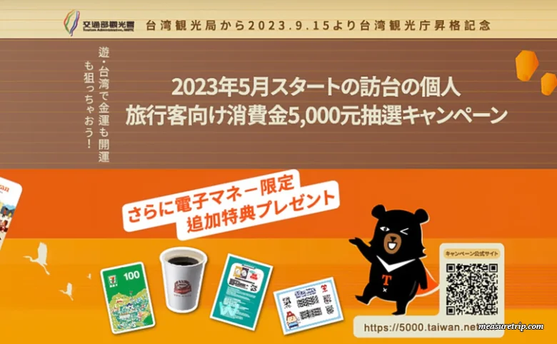 [台湾くじ引き] NT＄5000プレゼント抽選キャンペーンに当選！